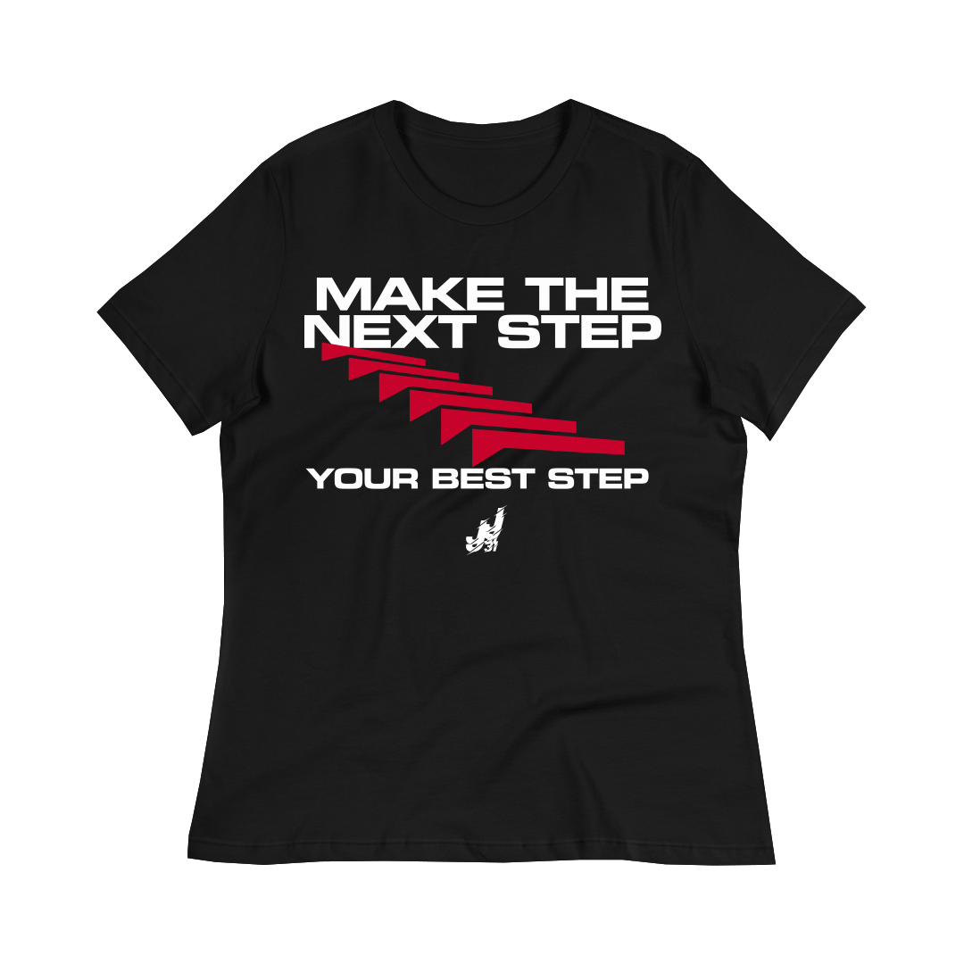 Make The Next Step Women Black Shirt