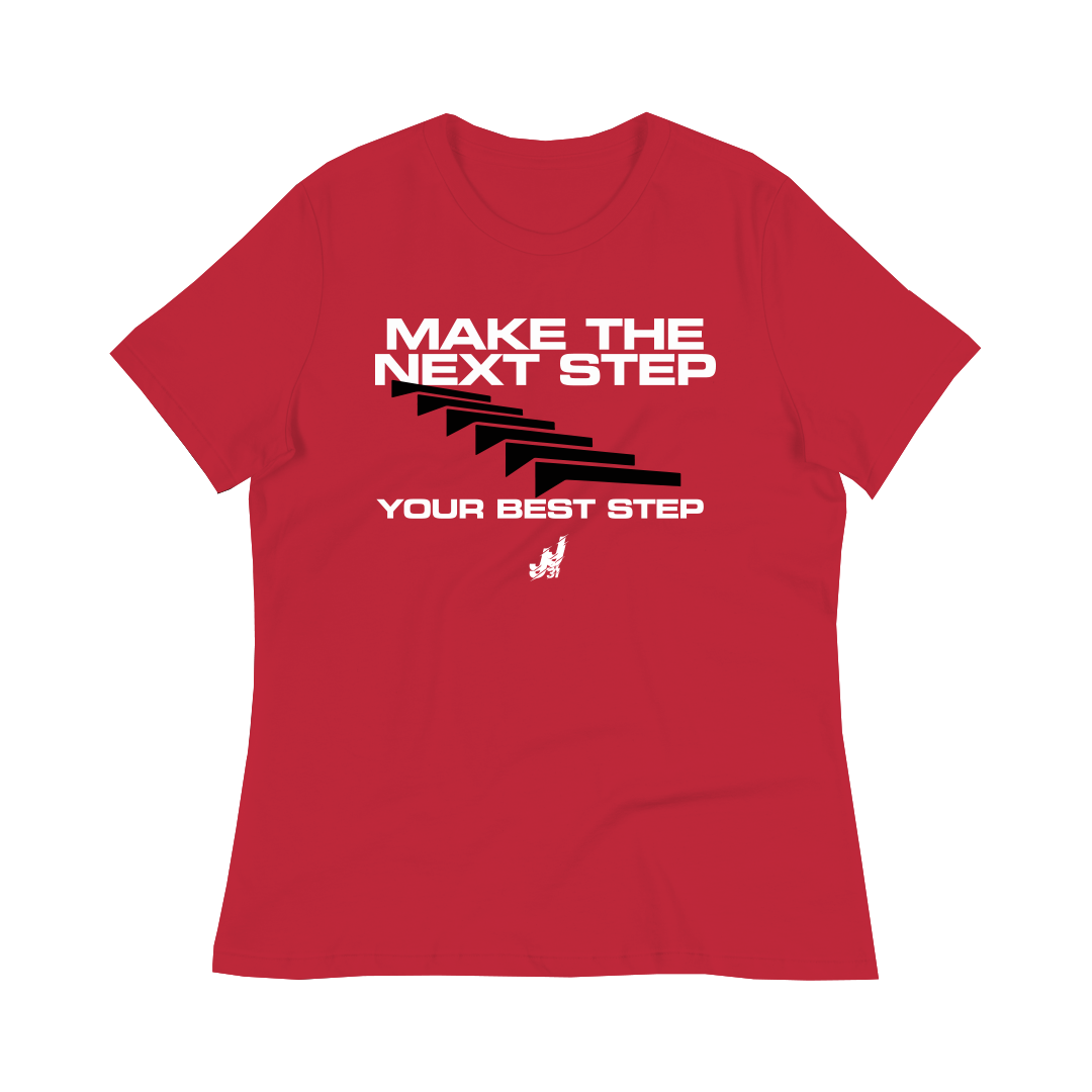 Make The Next Step Women Red Shirt
