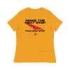 Make The Next Step Women Yellow Shirt